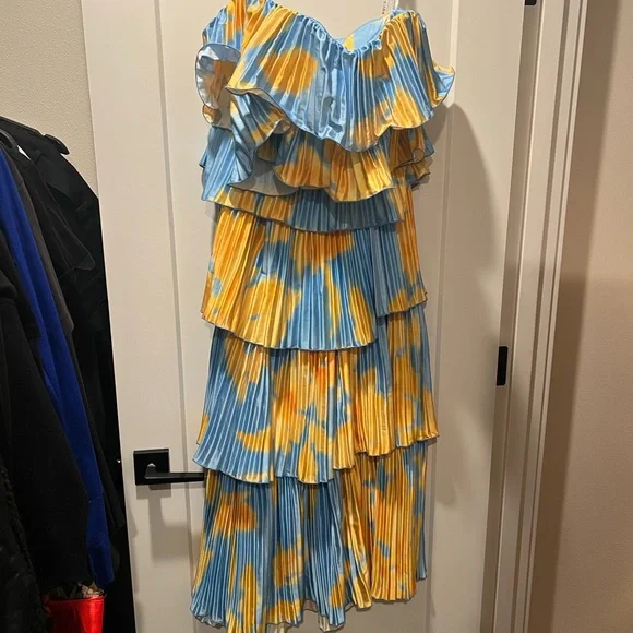 L’Idee Romance top and Tiered Maxi skirt set NWT 10 - Picture 5 of 7